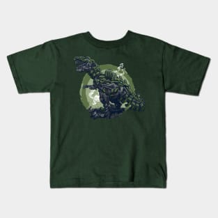 Mecharex Rises - Green Kids T-Shirt